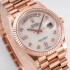 Rolex Day-date automatic mechanical sapphire glass rose gold strap size 36mm-146