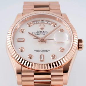 Rolex Day-date automatic mechanical sapphire glass rose gold strap size 36mm-146