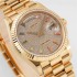 Rolex Day-date automatic mechanical sapphire glass rose gold strap size 36mm Diamond studded dial-155