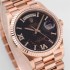 Rolex Day-date automatic mechanical sapphire glass rose gold strap size 36mm-1