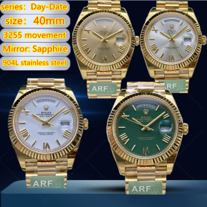 Rolex Day day Dual Calendar Journal Type Sapphire Mirror 3255 Integrated Movement 40mm ARF V2 Weighted Edition-22