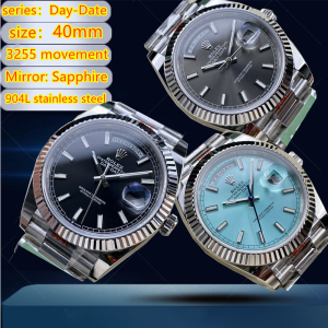 Rolex Day day Dual Calendar Journal Type Sapphire Mirror 3255 Integrated Movement 40mm ARF V2 Weighted Edition