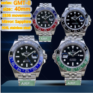 Rolex Greenwich GMT series all-in-one machine 2836 movement 904L stainless steel sapphire mirror 40mm